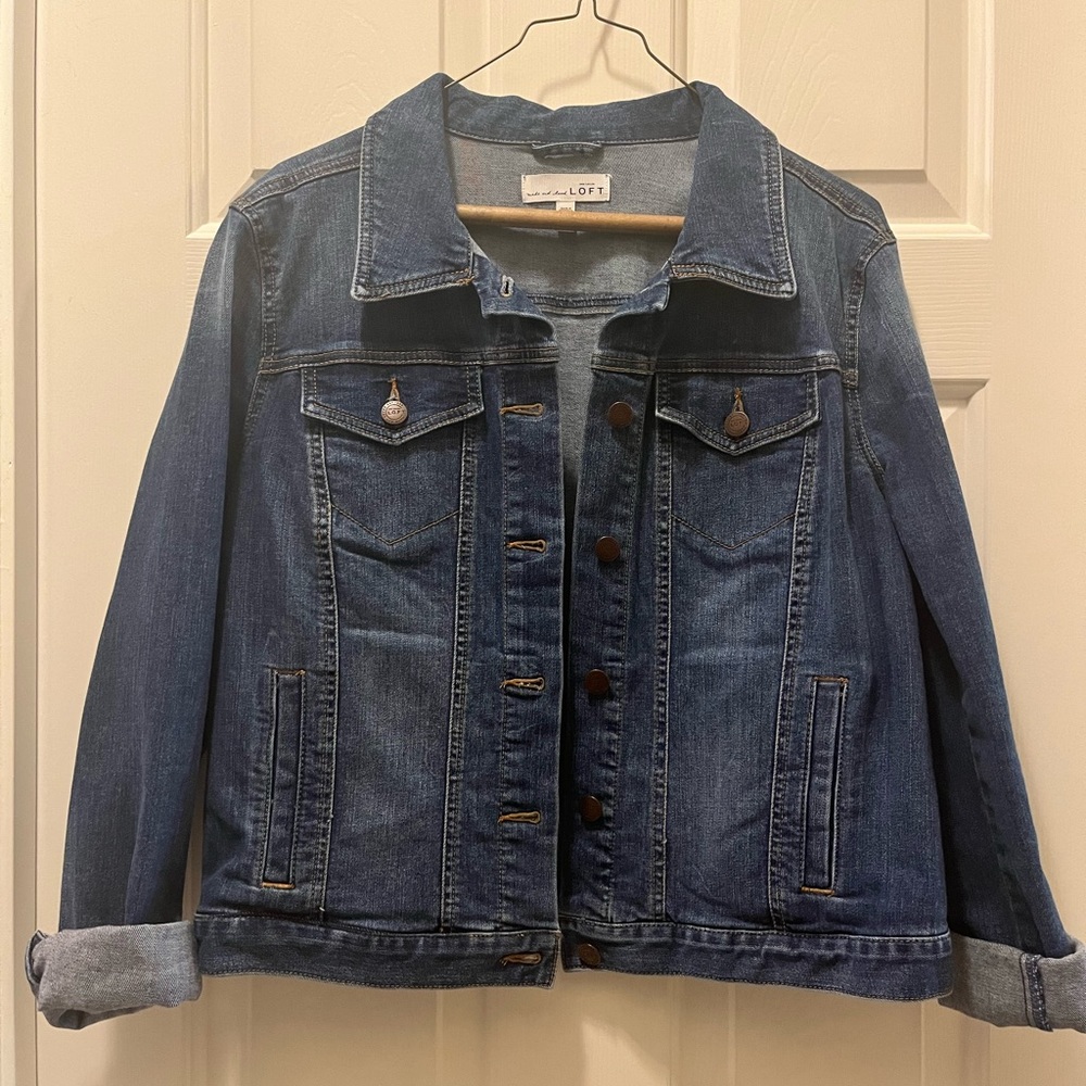 Loft Jean Jacket size Large